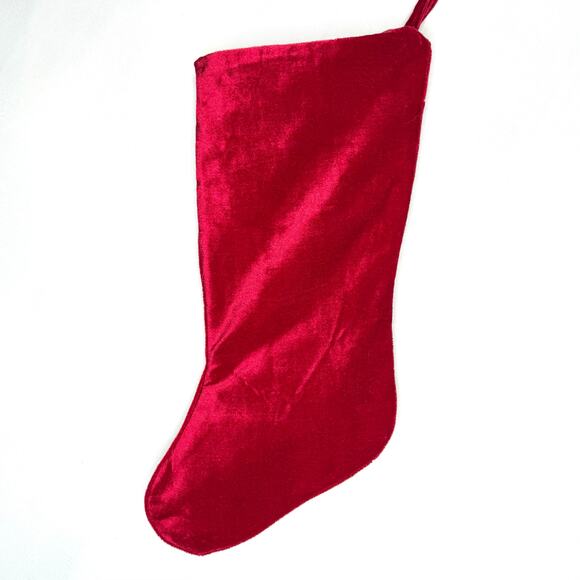 Wool Needlepoint Stocking Santa Claus Reindeer Chimney Presents Christmas Decor - Picture 5 of 6